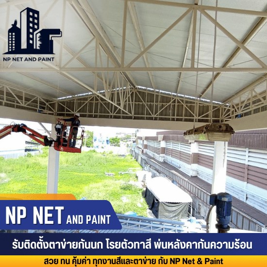 รับติดตั้งตาข่ายกันนก PE - รับติดตั้งตาข่ายกันนก 